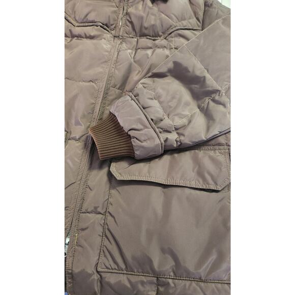 Vntg Pioneer Wear Northern Down Quilted Jacket Olive Green Men Medium MINT Cond - Picture 5 of 9